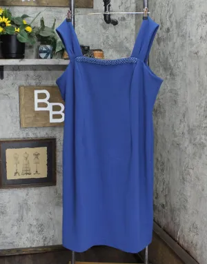 Maya Brooke Women's Plus Size Embellished Dress 29163 Wedgewood Blue 20W