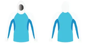 MEN AND WOMEN CUSTOM SNORKEL HOODIE LONG SLEEVE RASH GUARD
