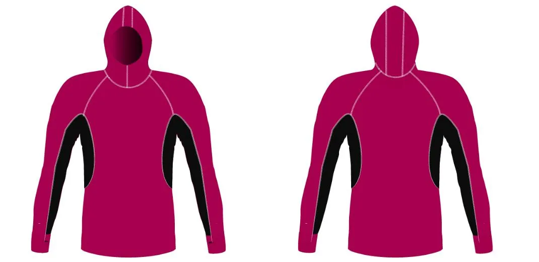 MEN AND WOMEN CUSTOM SNORKEL HOODIE LONG SLEEVE RASH GUARD
