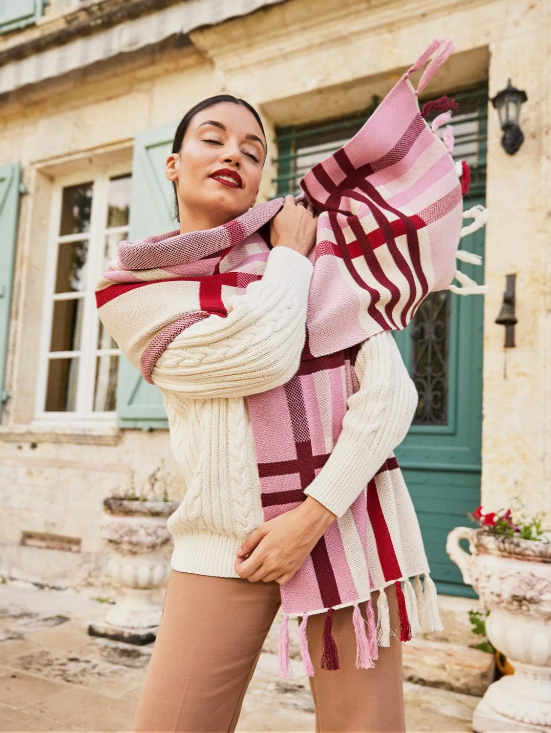 Meridian Organic Cotton Scarf | Rosewood