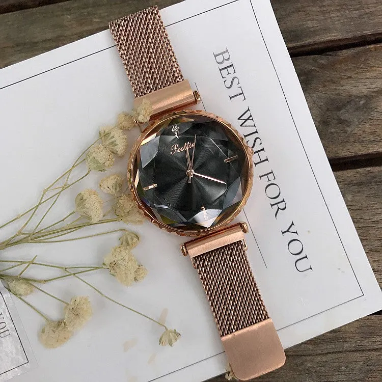 Mesh Magnetic Strap Women's Watch