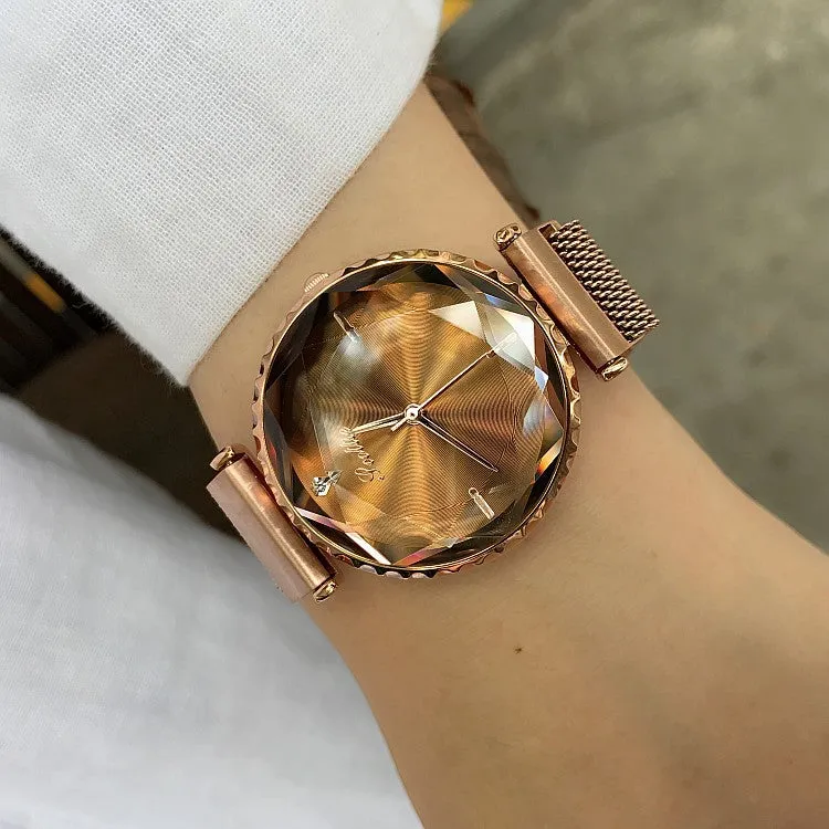 Mesh Magnetic Strap Women's Watch