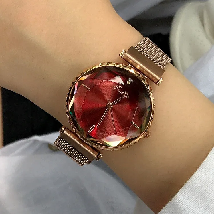 Mesh Magnetic Strap Women's Watch