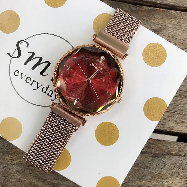 Mesh Magnetic Strap Women's Watch
