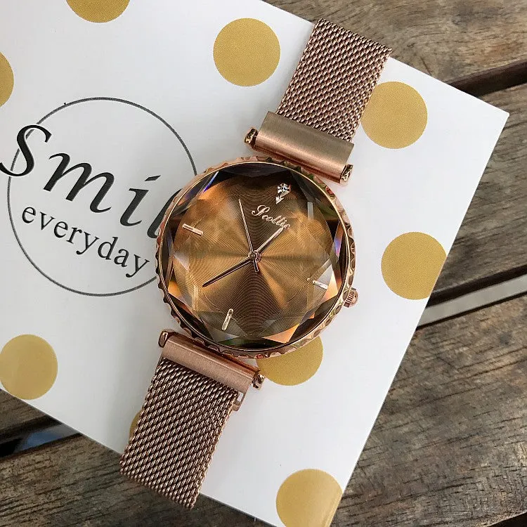 Mesh Magnetic Strap Women's Watch