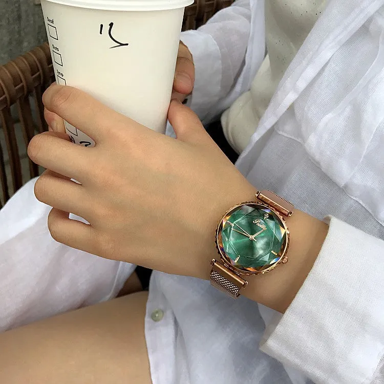 Mesh Magnetic Strap Women's Watch