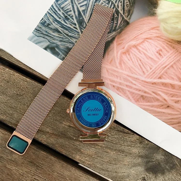 Mesh Magnetic Strap Women's Watch