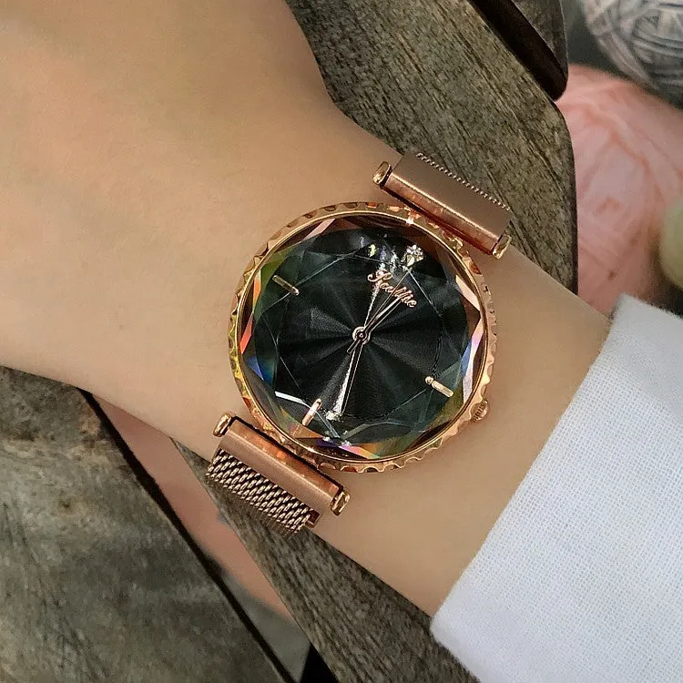 Mesh Magnetic Strap Women's Watch