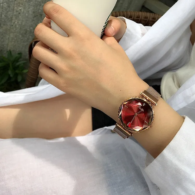 Mesh Magnetic Strap Women's Watch