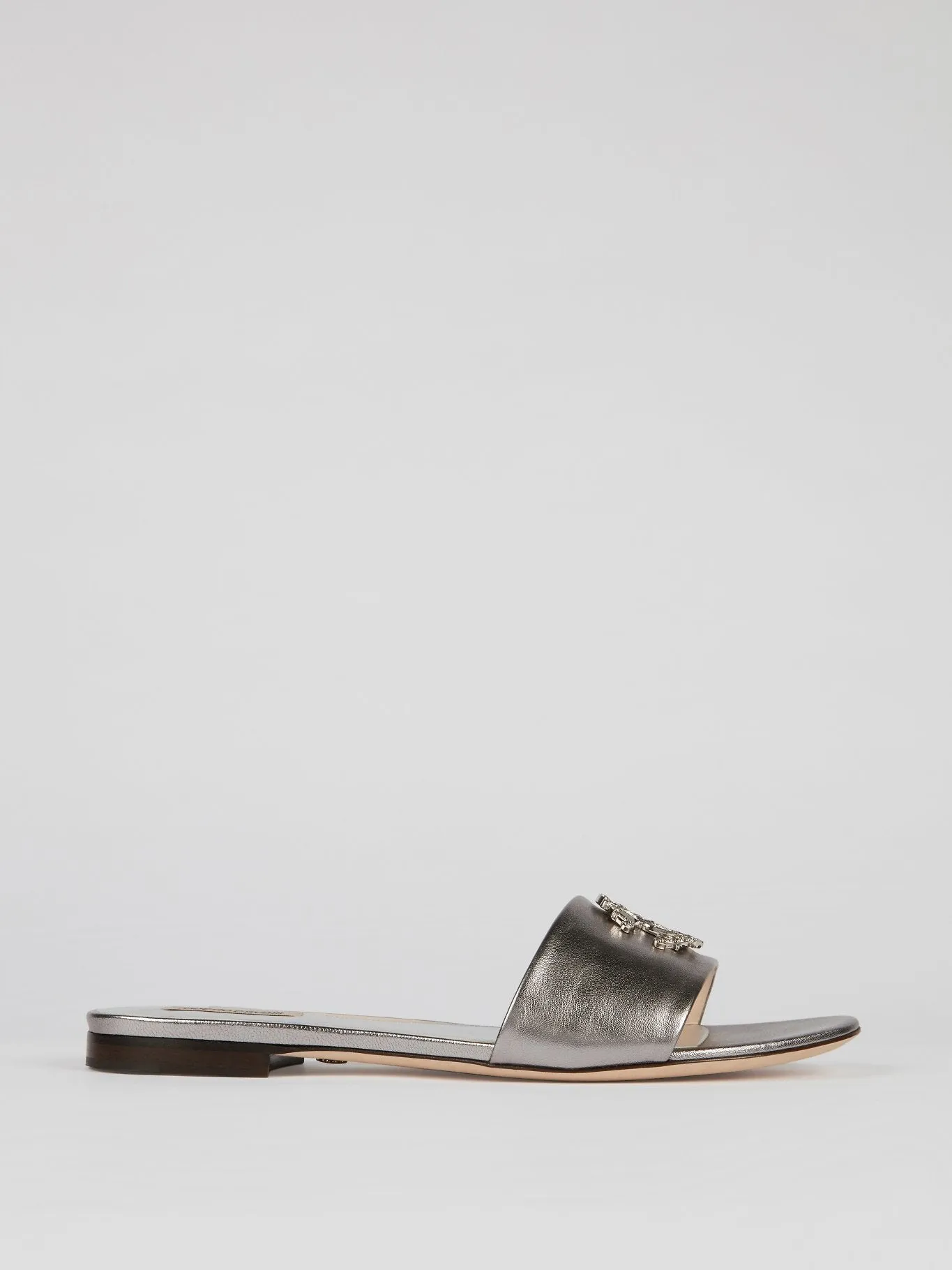 Metallic Studded Monogram Leather Sandals