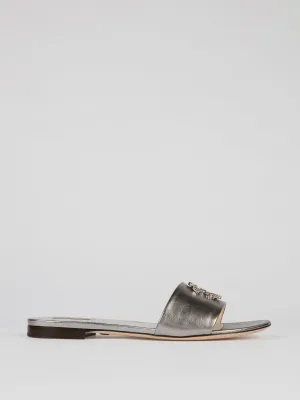 Metallic Studded Monogram Leather Sandals