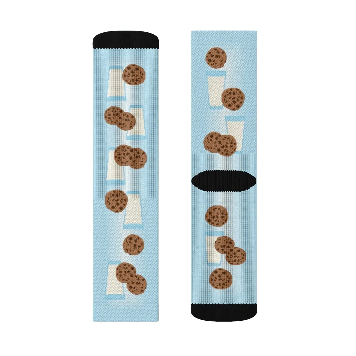 Milk & Cookies 8-Bit Adult Crew Socks