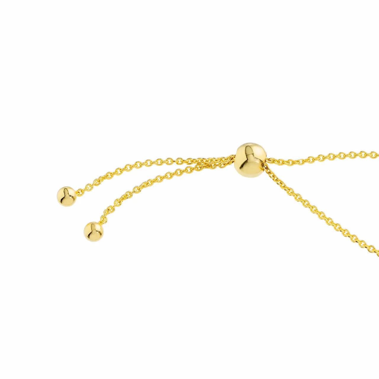 Mini Princess Cut Diamond Bolo Bracelet