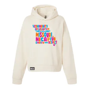 Missouri NICA Values Women's Crop Hoodie