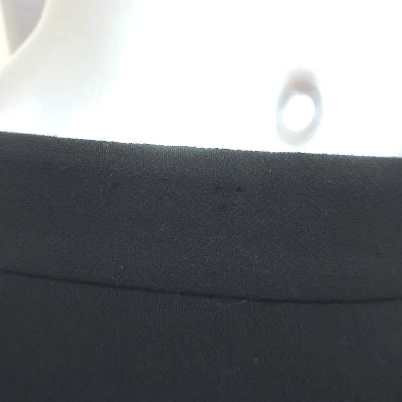 Miu Miu Crystal & Pearl Embellished Mini Skirt Black Wool Size 46