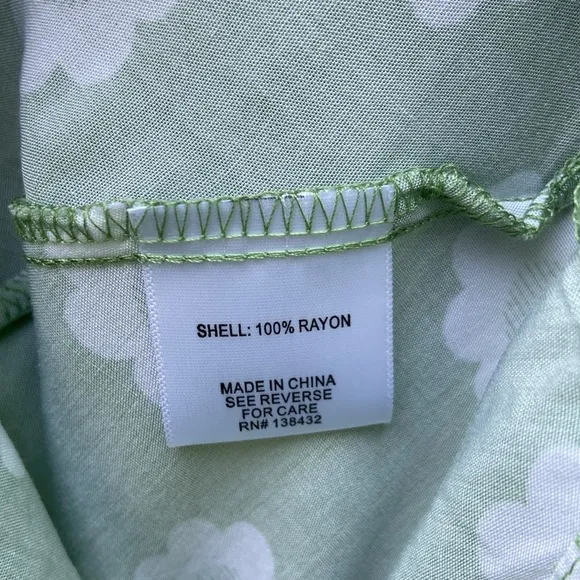 ModCloth Marketing My Words A-Line Dress Green &amp; White Polka Dot Women's Size 10