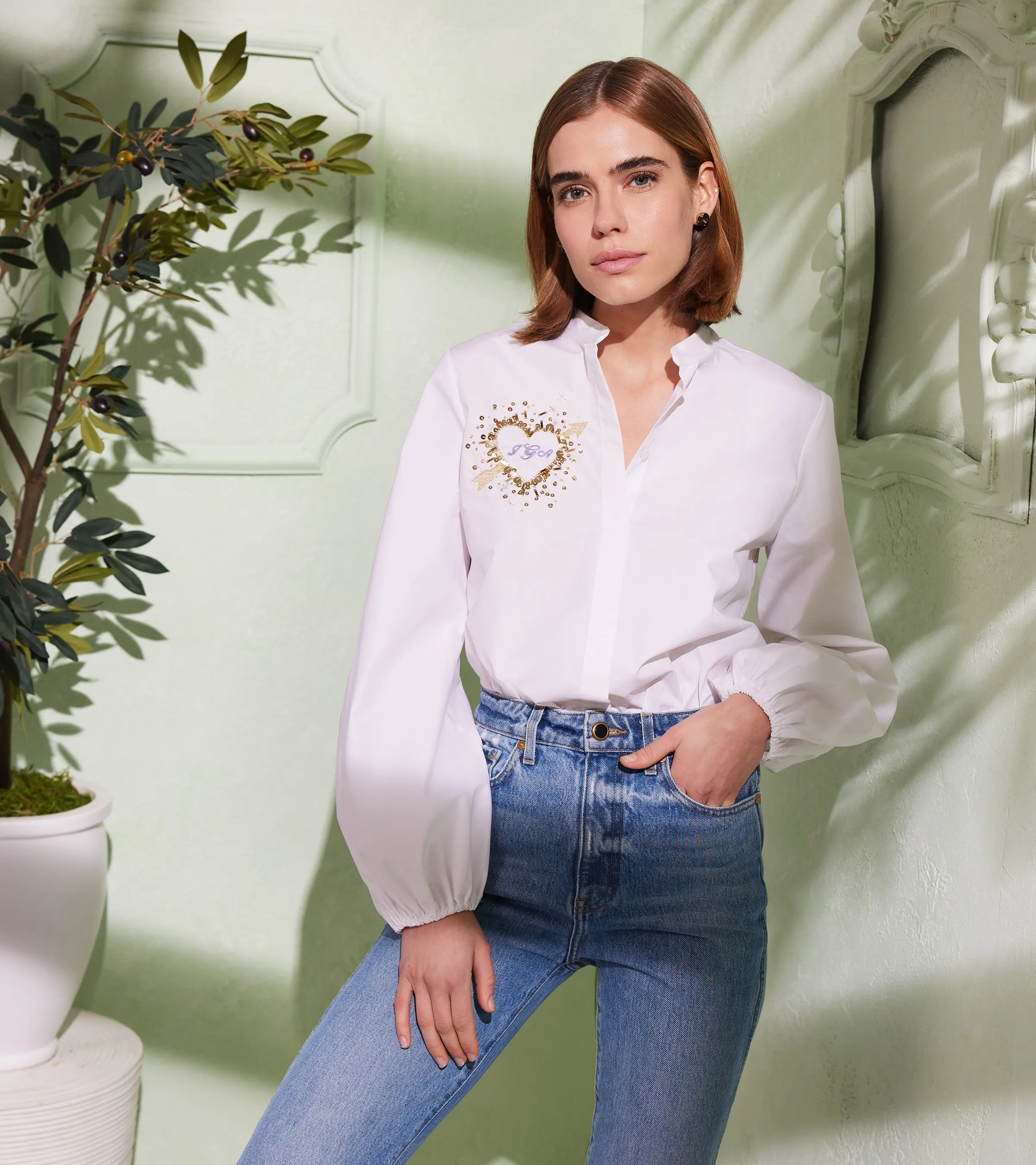 Monica Balloon Sleeve Shirt