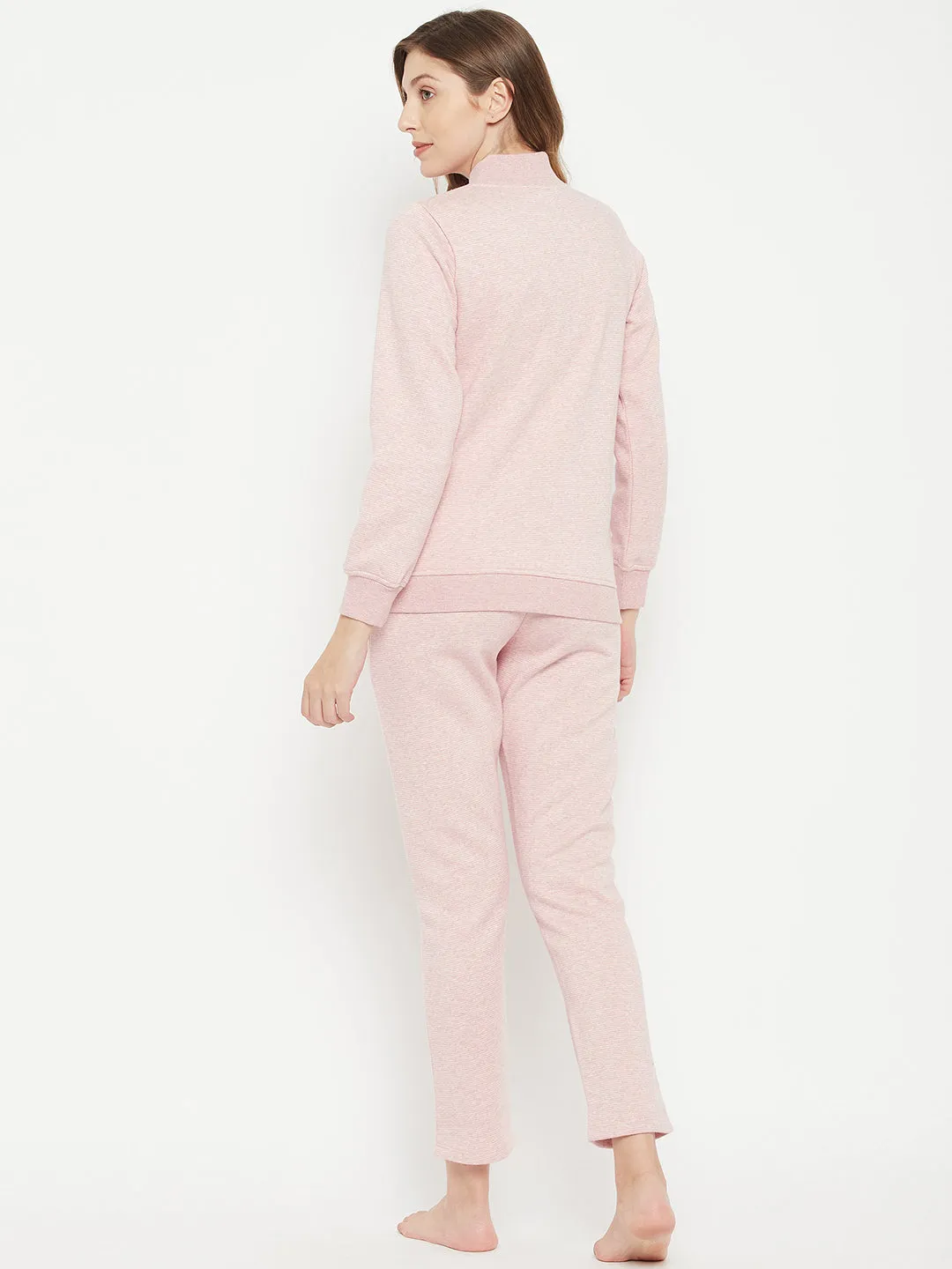 mSECRET Typography Baby Pink Track Suit