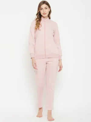mSECRET Typography Baby Pink Track Suit