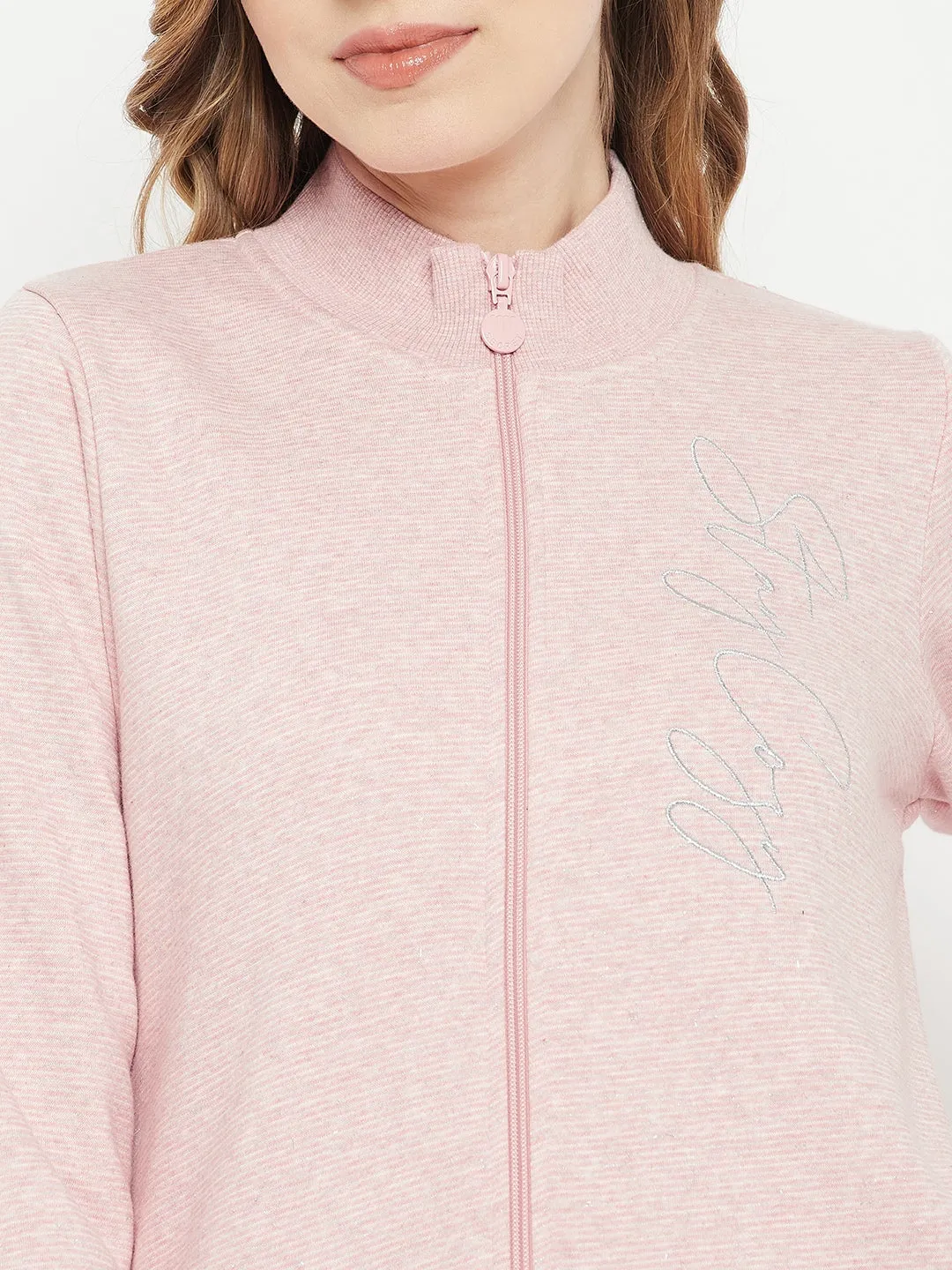 mSECRET Typography Baby Pink Track Suit