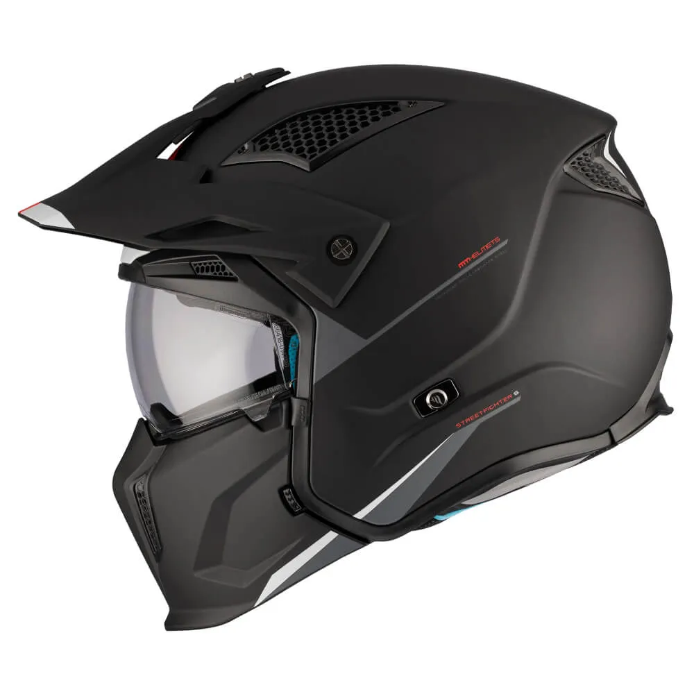 MT Streetfighter SV S Helmet Solid A1 Matt Black