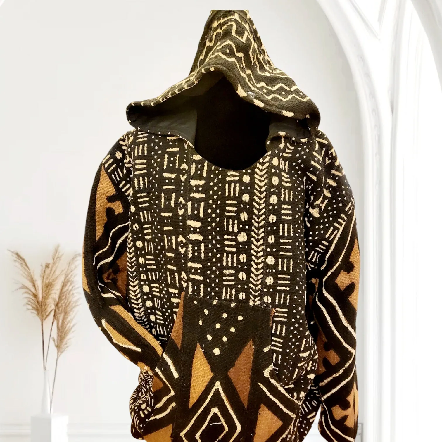 Mudcloth Hoodie Jacket | Bogolon | Geri's Bluffing Boutique