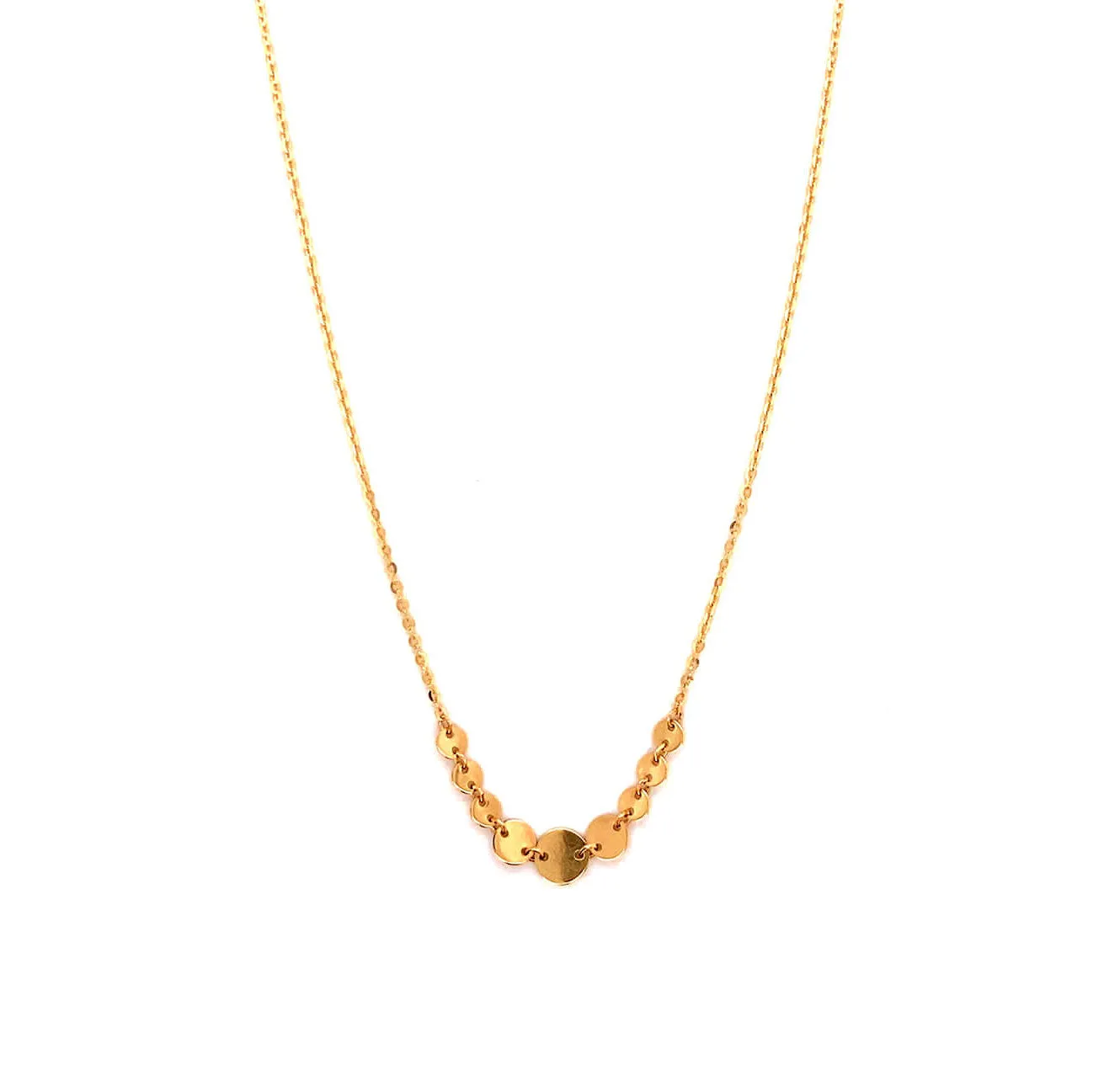 Multiple Disc Circles Necklace