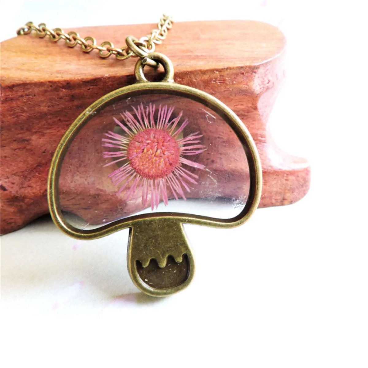 Mum & 18K Gold-Plated Mushroom Pendant Necklace
