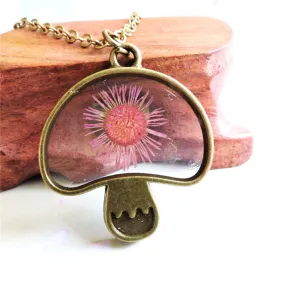 Mum & 18K Gold-Plated Mushroom Pendant Necklace