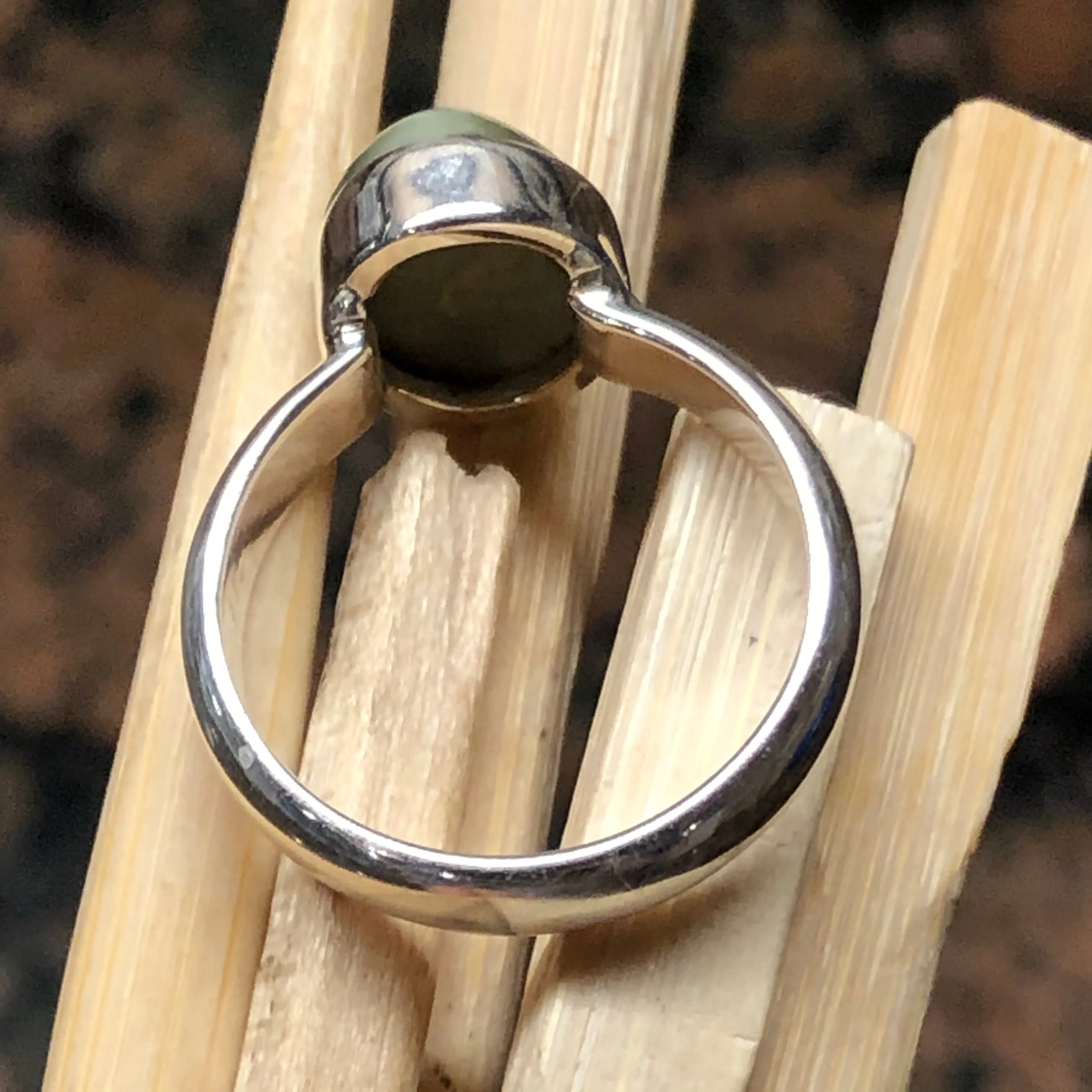 Natural Cat's Eye 925 Solid Sterling Silver Ring Size 5.75, 6, 6.75, 7, 8, 8.5, 8.75, 9, 9.25, 9.75, 10