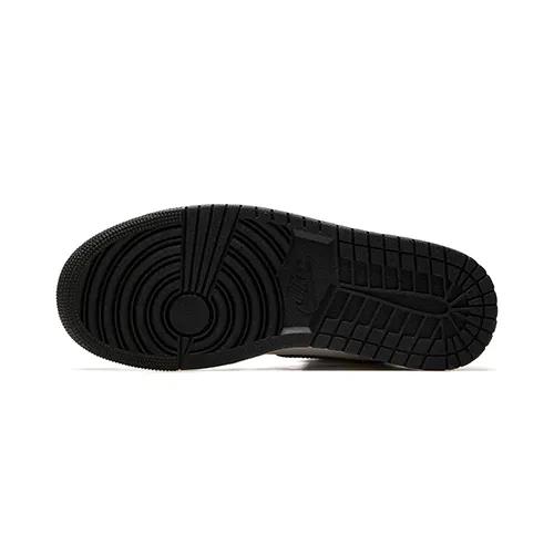 Nike Air Jordan 1 Mid 'Black Sail Gym Red' W