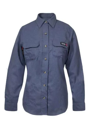 NSA Women's TECGEN Select™ FR Work Shirt in Light Blue - 8 Cal (TCGSSWN00119)
