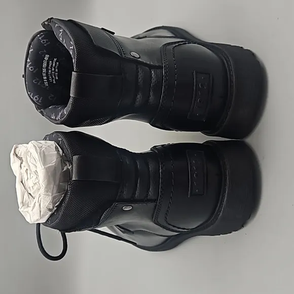 Nunn Bush black genuine leather boots Men 9 M defender repellent