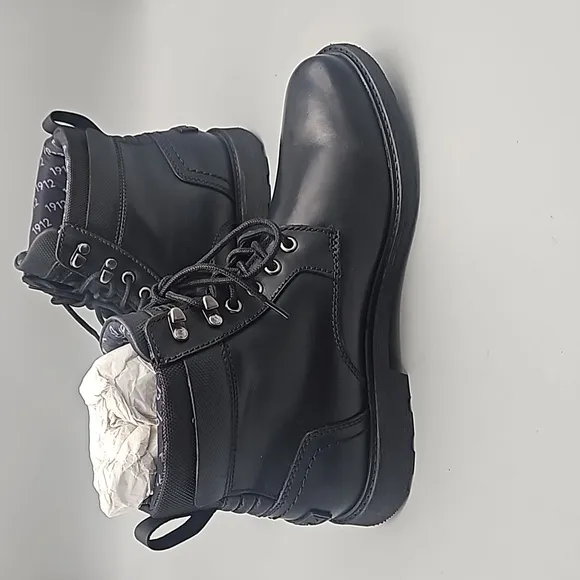 Nunn Bush black genuine leather boots Men 9 M defender repellent