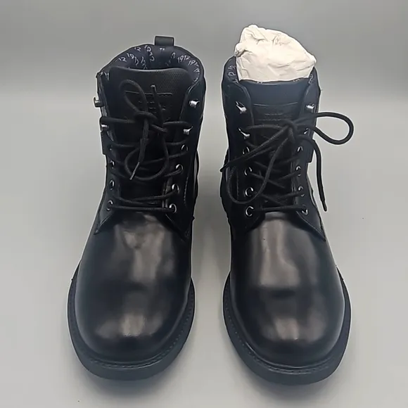 Nunn Bush black genuine leather boots Men 9 M defender repellent