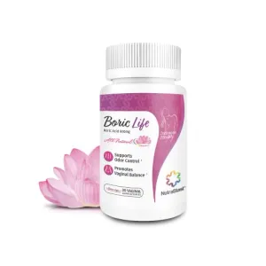 NutraBlast Boric Acid Vaginal Suppositories - 30 Count