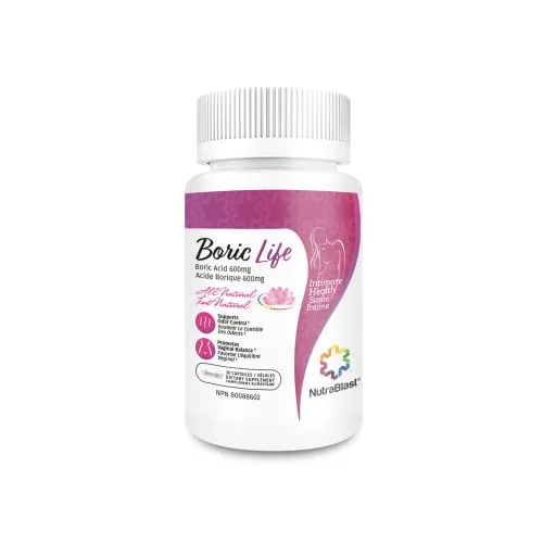 NutraBlast Boric Acid Vaginal Suppositories - 30 Count