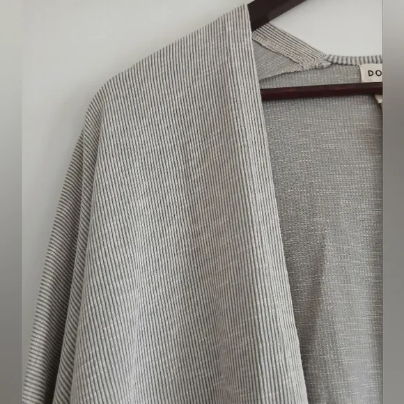 NWT DONNI. Ribbed Open Sweater Coat Cardigan Women's OSFA Taille Unique