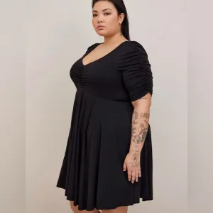 NWT Torrid Women's Mini Studio Knit Cinch Front Skater Dress Size 3X