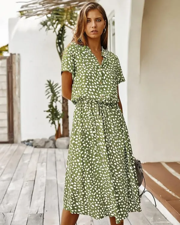 Olivia® | Chic Midi Summer Dress For A Sophisticated Look
