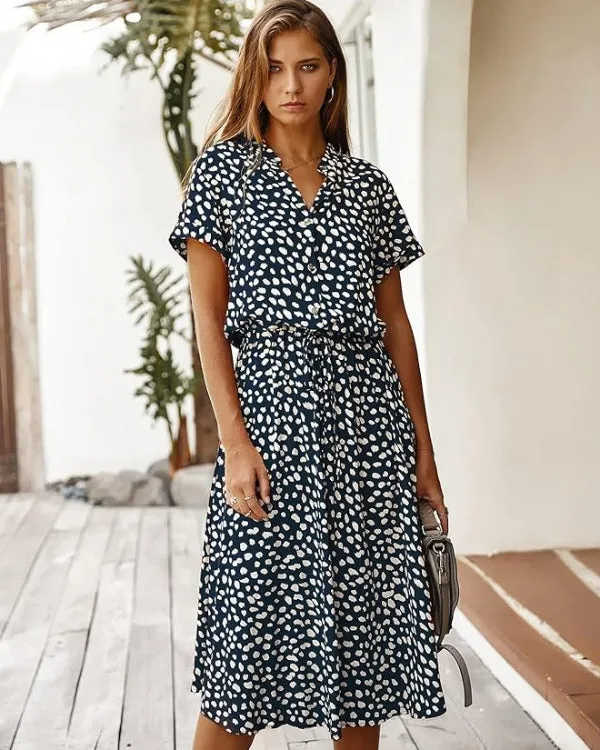 Olivia® | Chic Midi Summer Dress For A Sophisticated Look