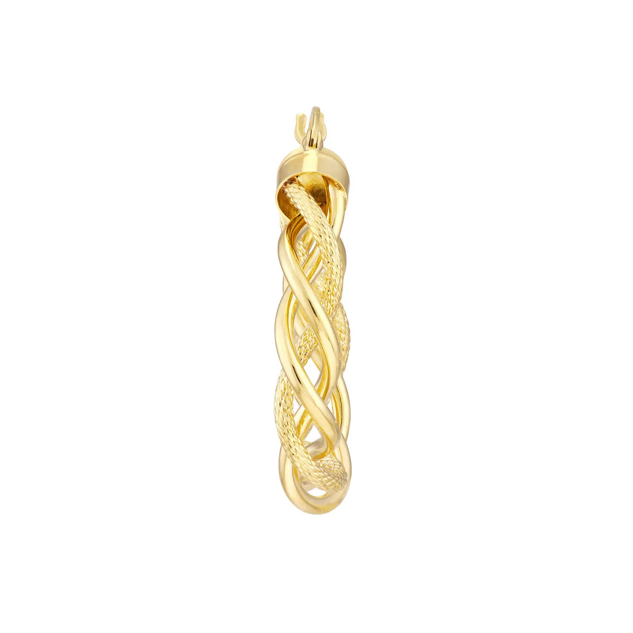 Open Braided Hoop Earrings