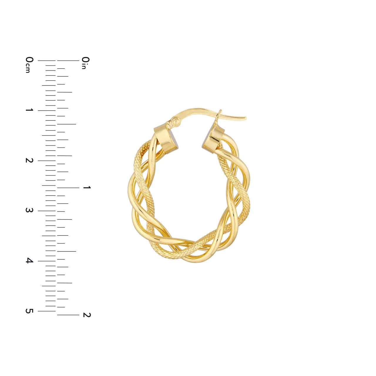 Open Braided Hoop Earrings