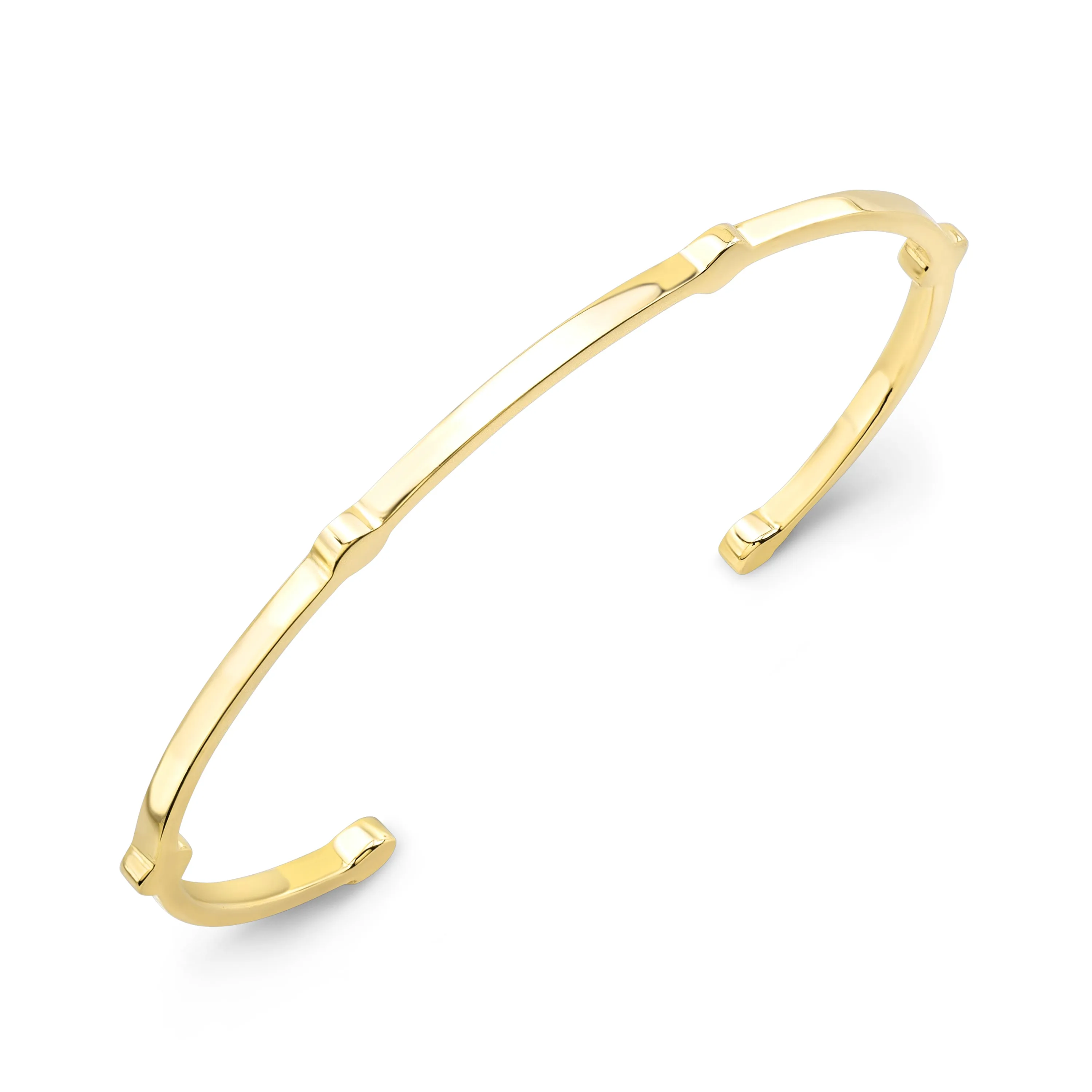 Open Gear Bangle | Yellow Gold