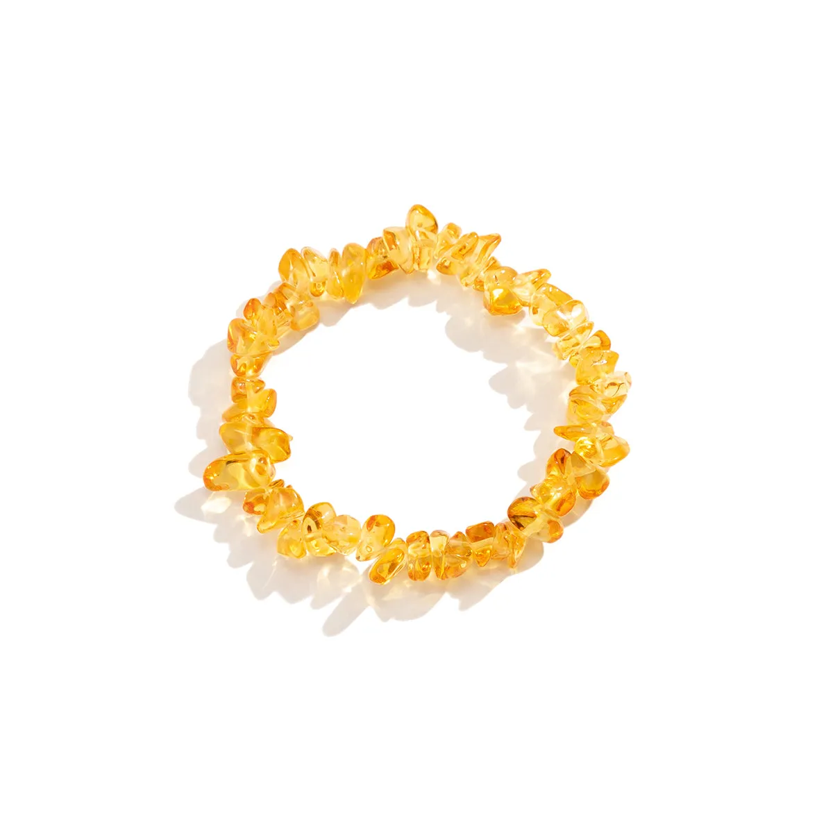 Orange Resin Stretch Bracelet