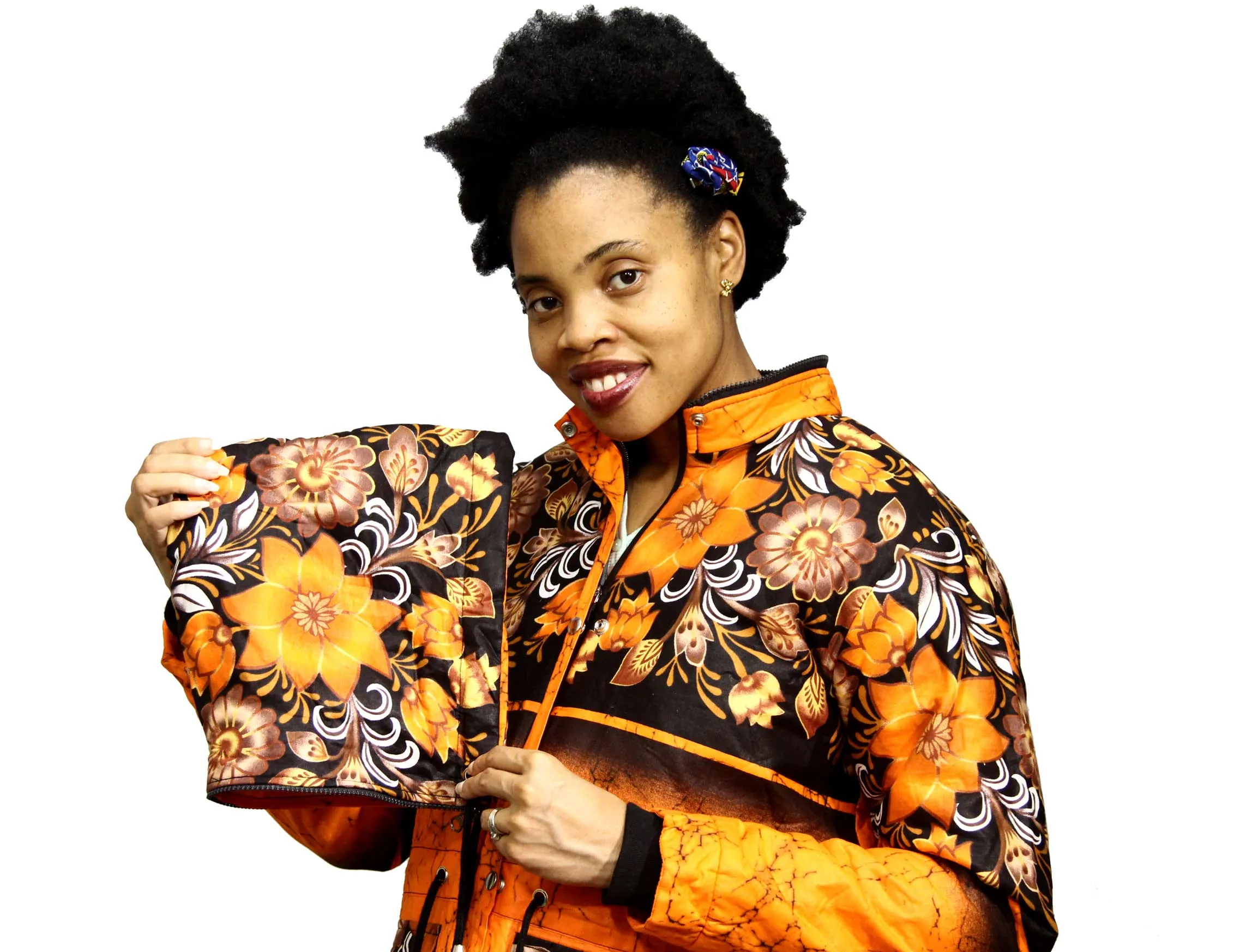 Orangefloral Women's Culture Jacket