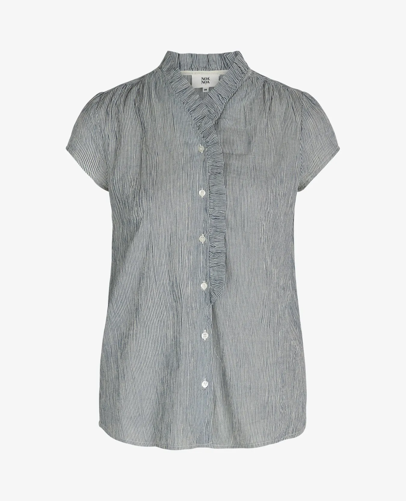 ORGANIC COTTON CREASED SHEER SHIRT