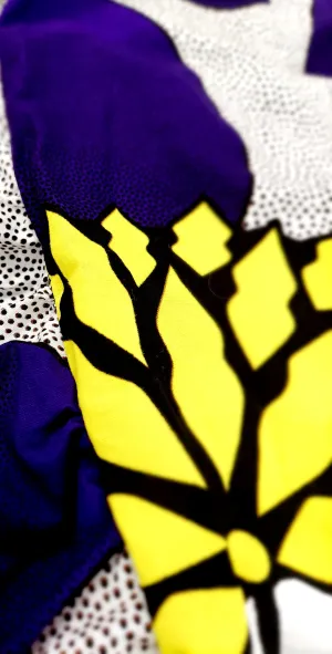 Pants African Print Ruffle