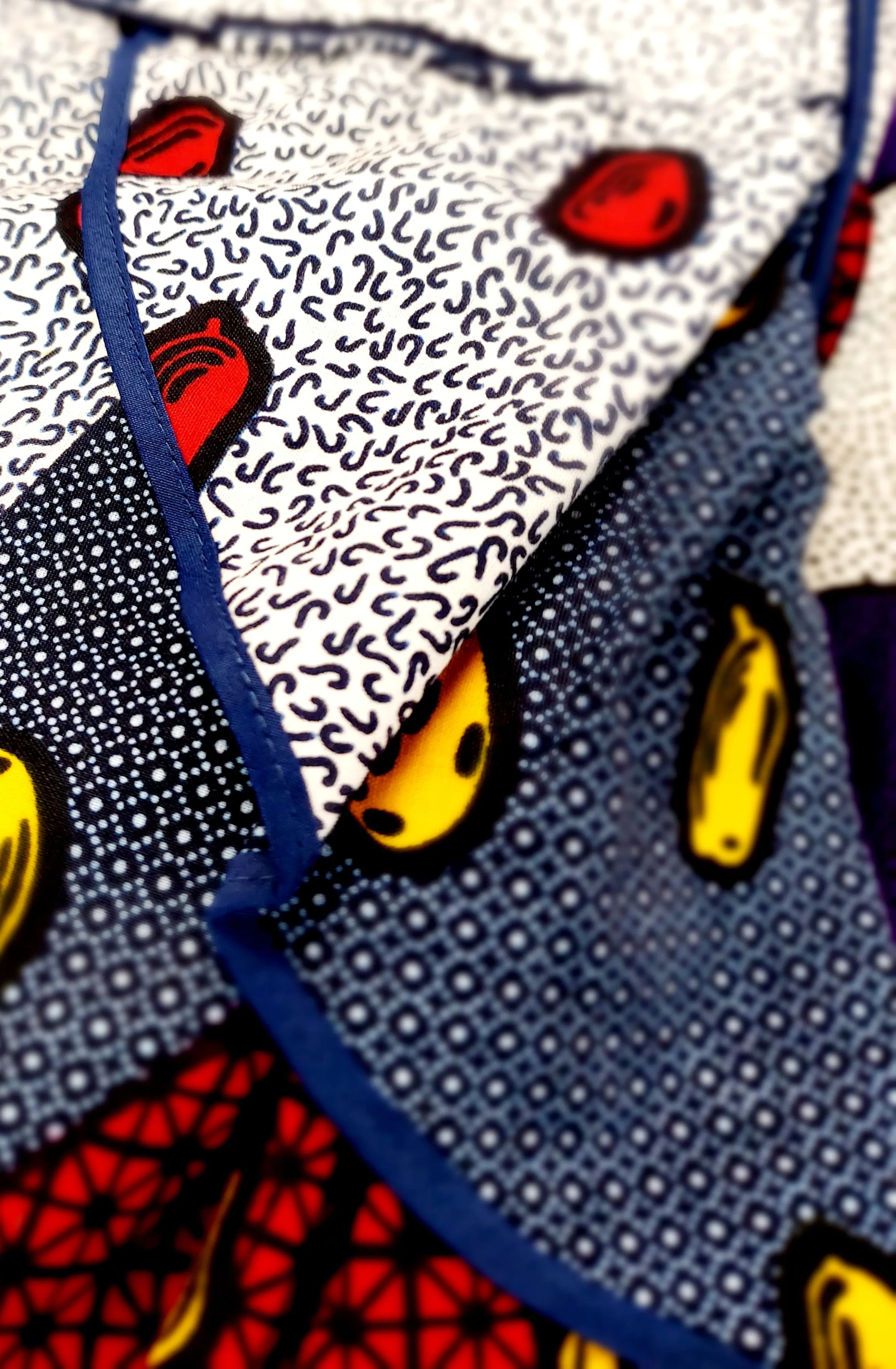 Pants African Print Ruffle