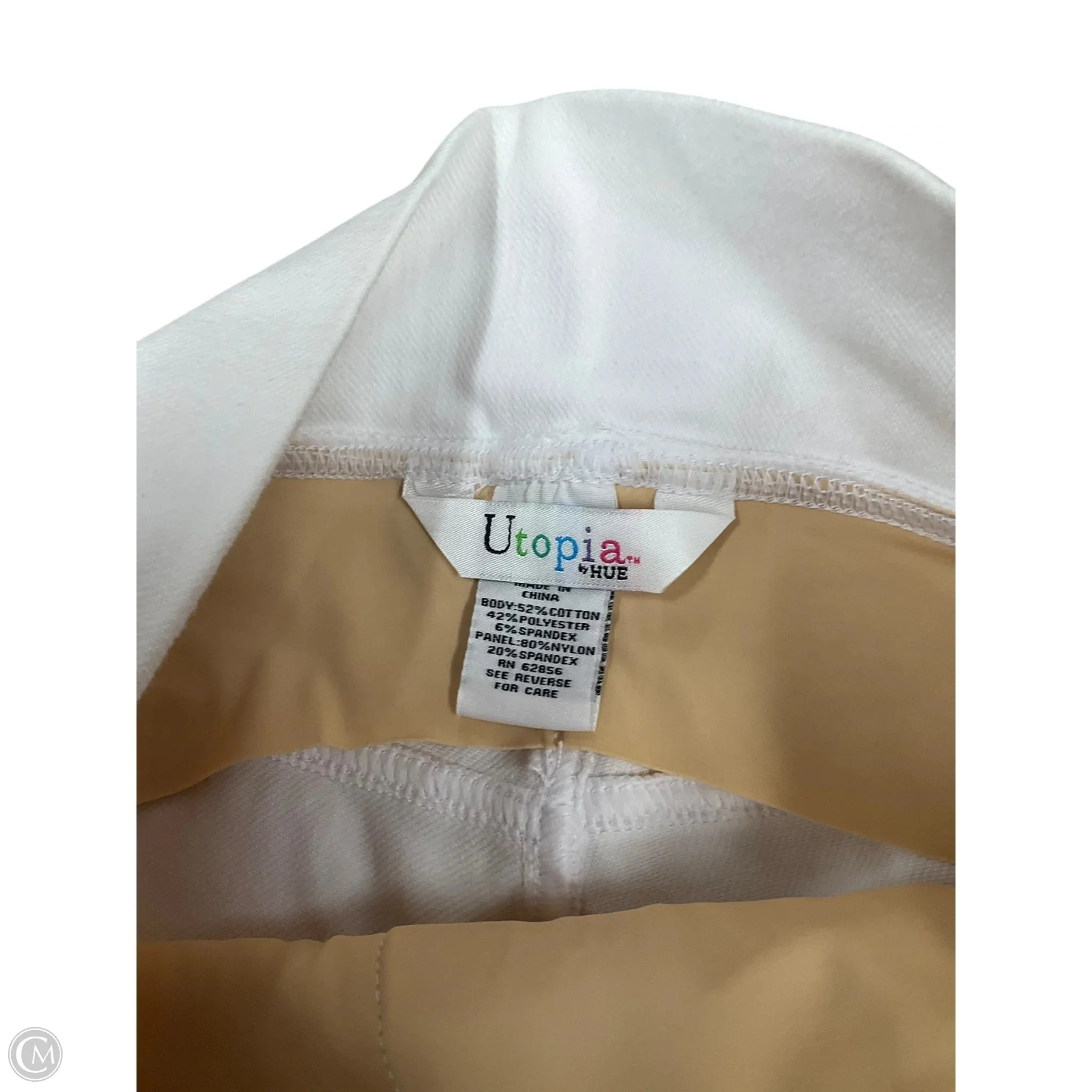 Pants Cropped By Hue In White, Size: S